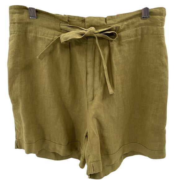 Sigrid Olsen 100% Linen Breathable Comfortable Lightweight Casual Shorts Size M - Picture 1 of 8